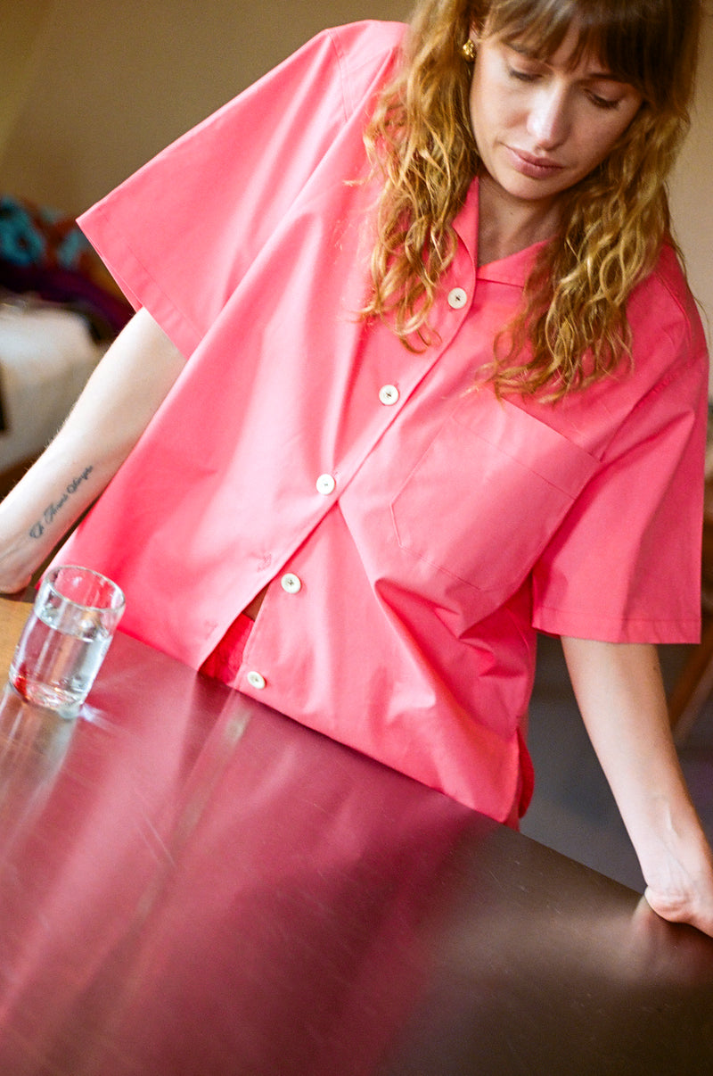 Box Shirt in Salutation Cotton