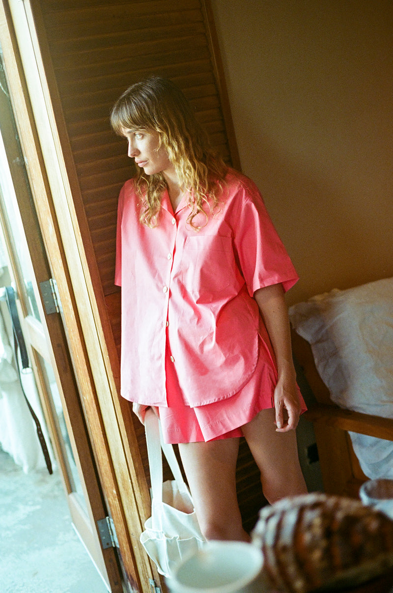 Box Shirt in Salutation Cotton