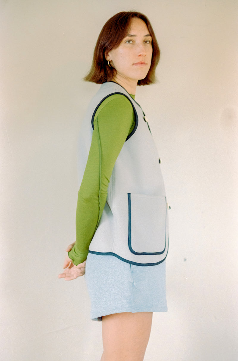 Vest in Milk Wool