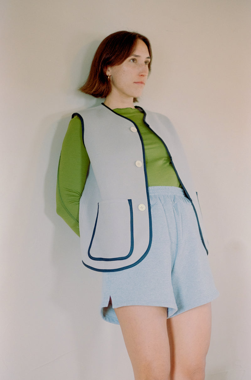 Vest in Milk Wool