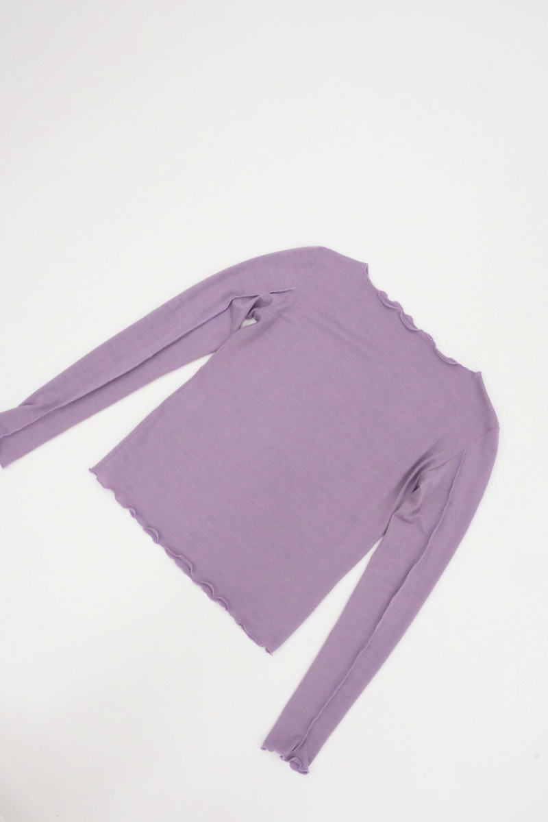 Long Sleeve Merino in Mauve - Seasonal