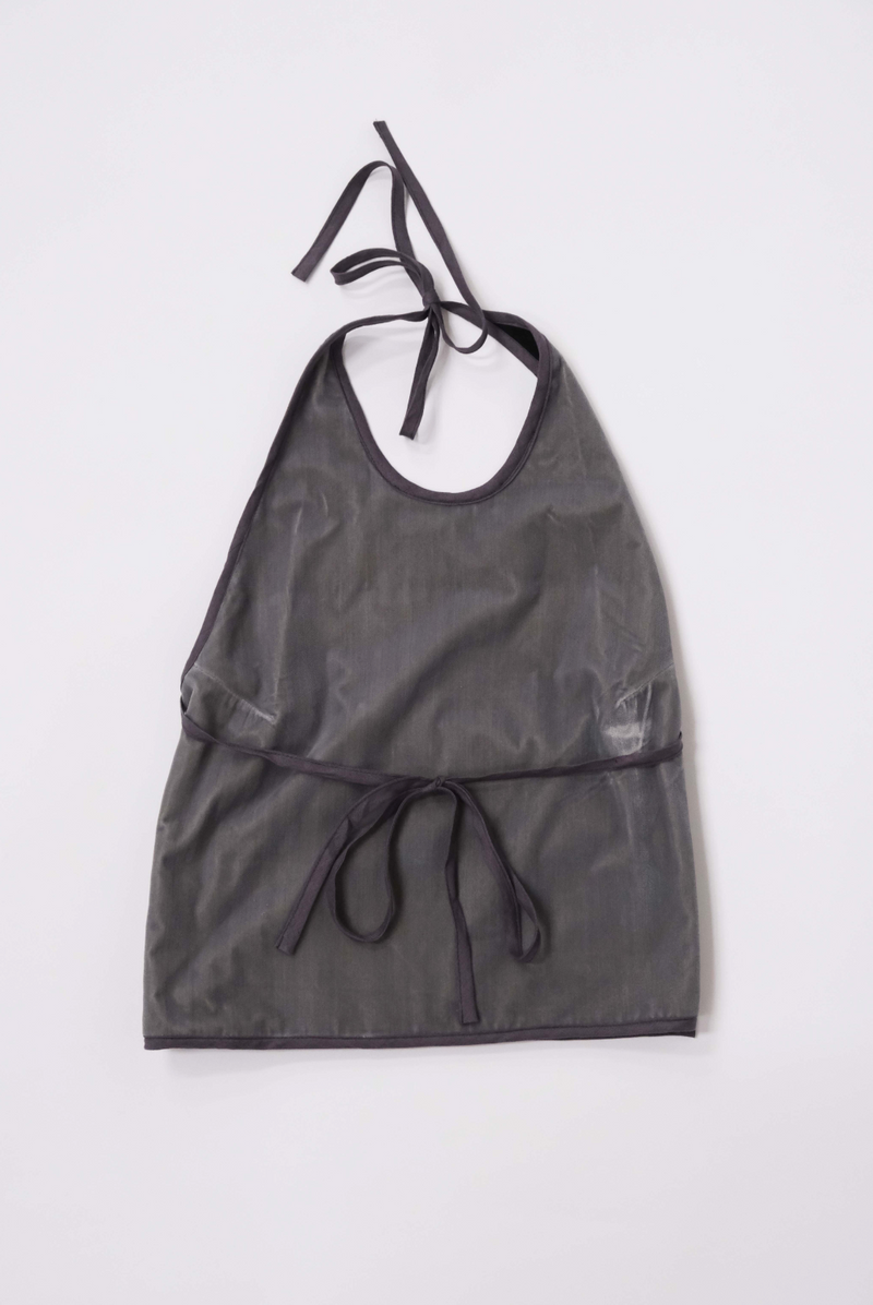 Apron Top in Slate Velvet