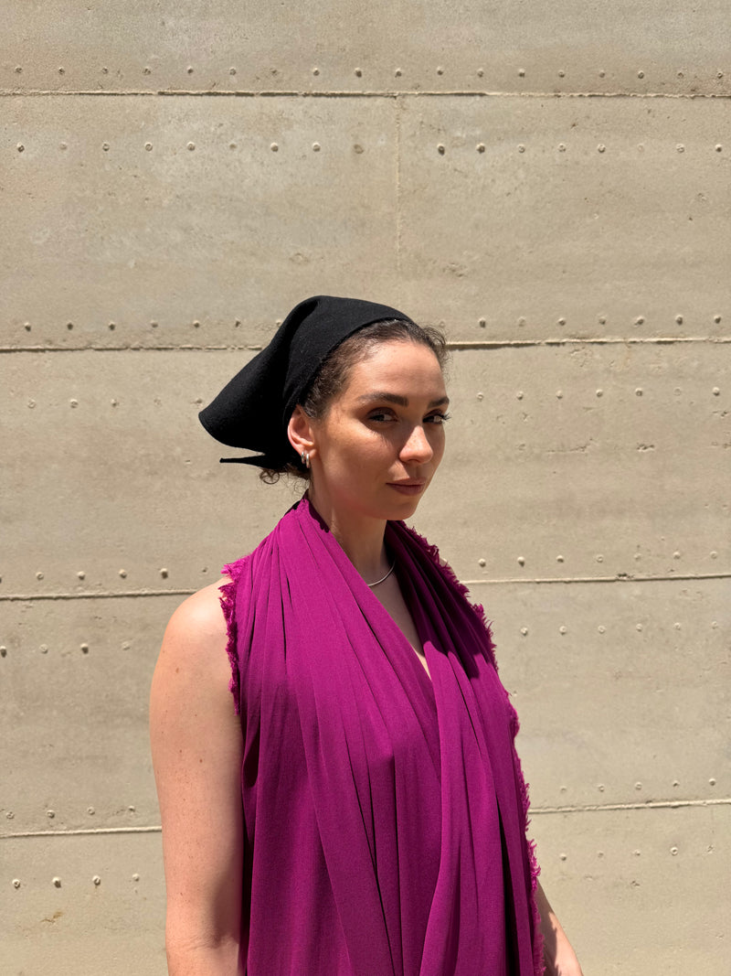 Wool Bandana in Black