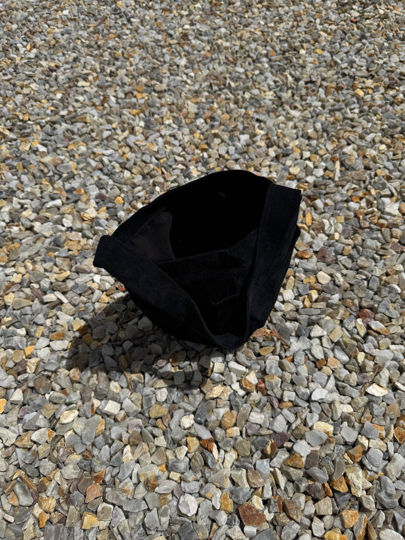 Suede Bag in Black
