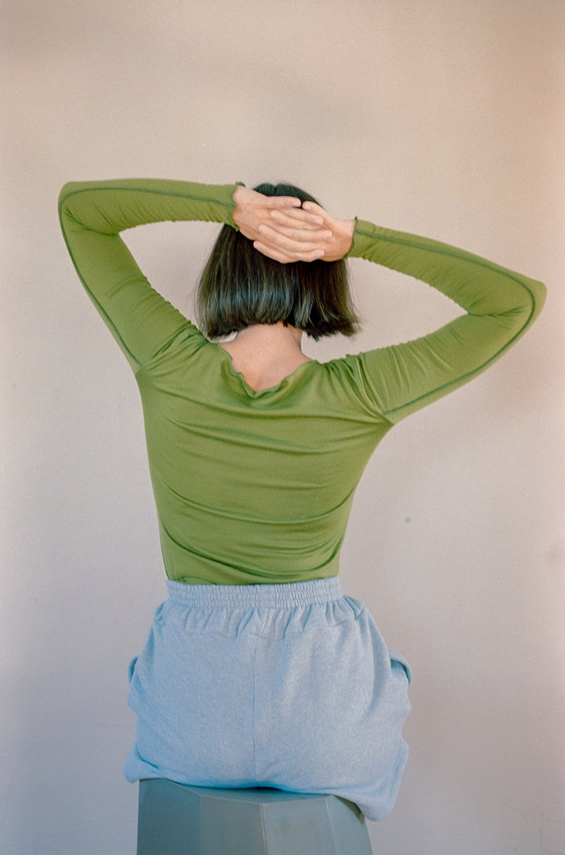 Long Sleeve Merino in Chartreuse - Seasonal