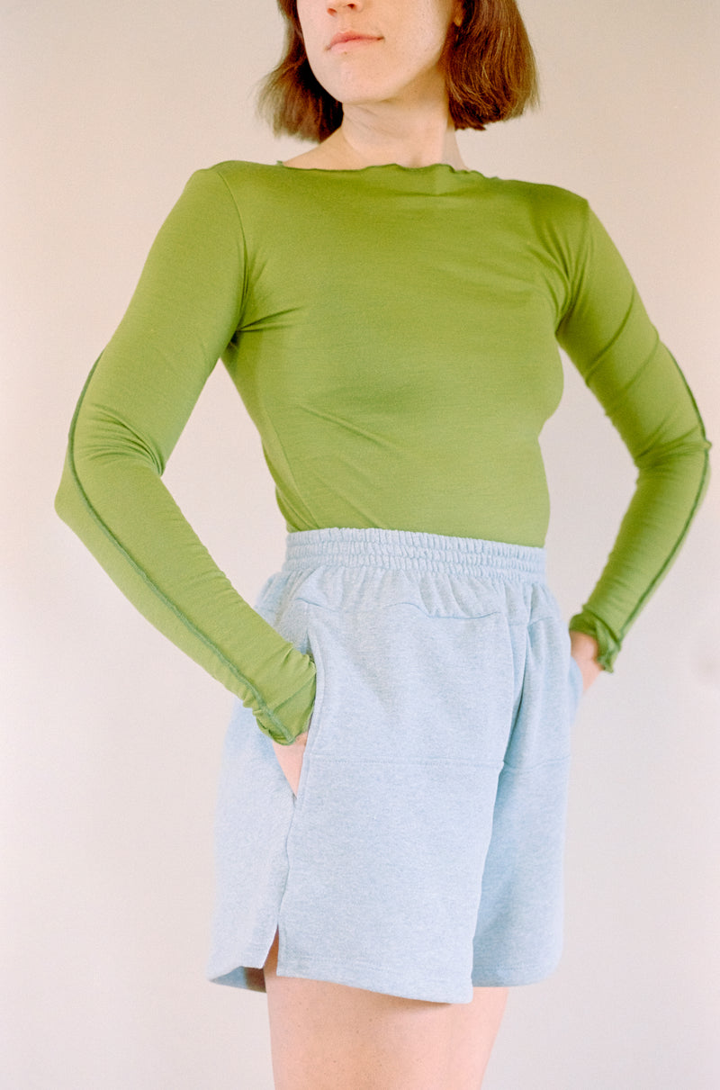 Long Sleeve Merino in Chartreuse - Seasonal